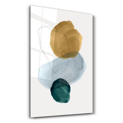 Other wall decoration - Abstract Shapes V2 2 | Glass Wall Art - ARTDESIGNA