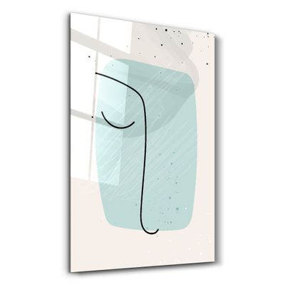 Other wall decoration - Abstract Shapes and Line V2 | Glass Wall Art - ARTDESIGNA