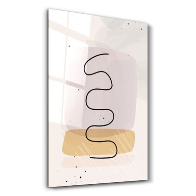 Other wall decoration - Abstract Shapes and Line V3 | Glass Wall Art - ARTDESIGNA