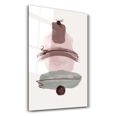 Other wall decoration - Abstract Shapes V1 | Glass Wall Art - ARTDESIGNA