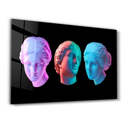Other wall decoration - Abstract Colorful Venus Statue | Glass Wall Art - ARTDESIGNA