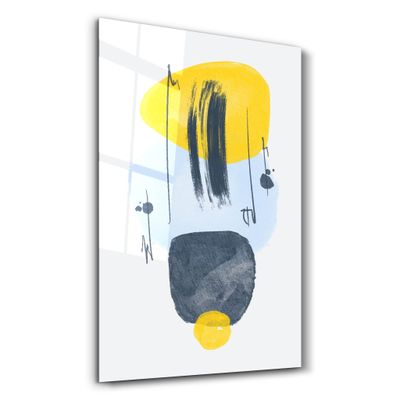Other wall decoration - Abstract Shapes V2 | Glass Wall Art - ARTDESIGNA