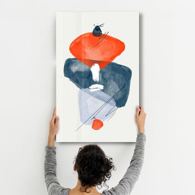 Autres décorations murales - Abstract Shapes V3 | Glass Wall Art - ARTDESIGNA