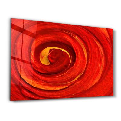 Autres décorations murales - Red Gradient | Glass Wall Art - ARTDESIGNA