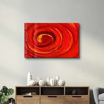 Other wall decoration - Red Gradient | Glass Wall Art - ARTDESIGNA