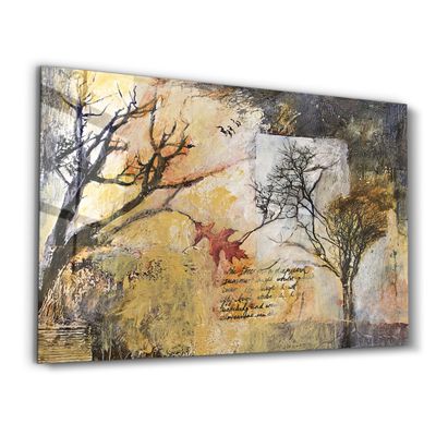Other wall decoration - A Note Between Trees | Glass Wall Art - ARTDESIGNA