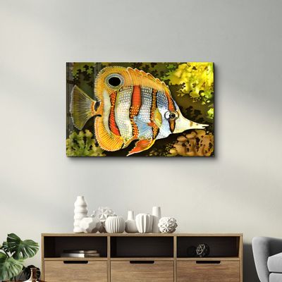 Autres décorations murales - Batik Fish | Glass Wall Art - ARTDESIGNA