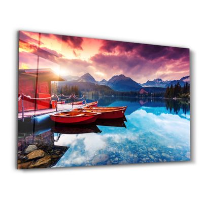 Other wall decoration - Calm Lake | Glass Wall Art - ARTDESIGNA