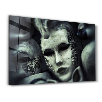 Autres décorations murales - Masquerade Ball | Glass Wall Art - ARTDESIGNA