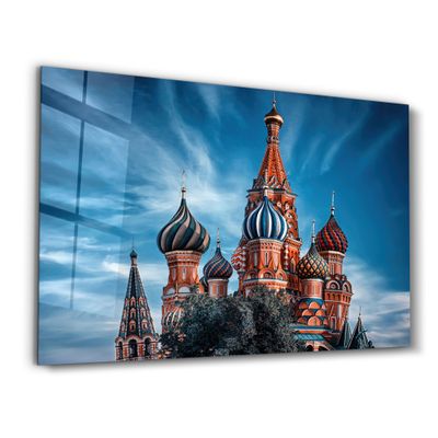Autres décorations murales - Saint Basil's Cathedral | Glass Wall Art - ARTDESIGNA