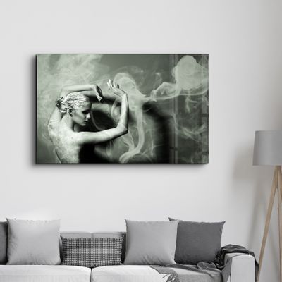 Autres décorations murales - Dancing With Smoke | Glass Wall Art - ARTDESIGNA