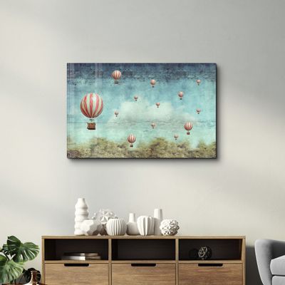 Other wall decoration - Abstract Air Balloons | Glass Wall Art - ARTDESIGNA
