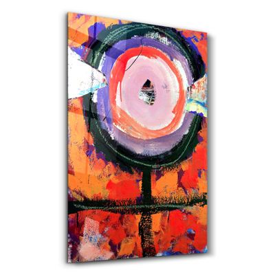 Autres décorations murales - Abstract Eye | Glass Wall Art - ARTDESIGNA