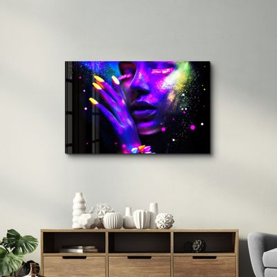 Autres décorations murales - Colorful Midnight | Glass Wall Art - ARTDESIGNA