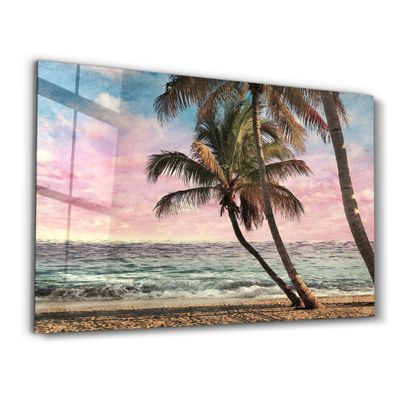 Other wall decoration - Oil Painting Of The Tropical | Glass Wall Art - ARTDESIGNA