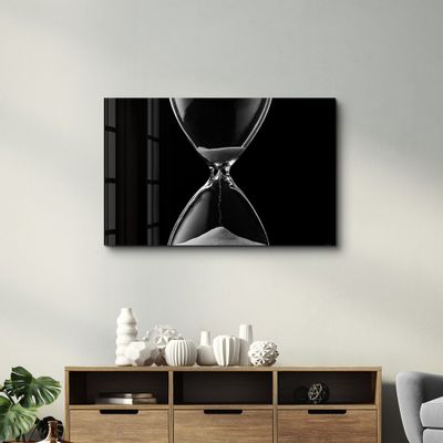 Autres décorations murales - No Time To Waste | Glass Wall Art - ARTDESIGNA