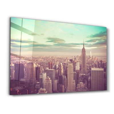 Autres décorations murales - New York City | Glass Wall Art - ARTDESIGNA