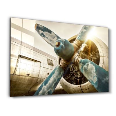 Other wall decoration - The Rusty Propeller | Glass Wall Art - ARTDESIGNA