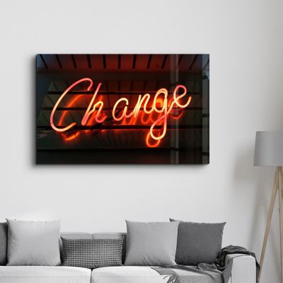 Autres décorations murales - Change | Glass Wall Art - ARTDESIGNA