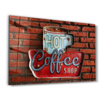 Autres décorations murales -  Antique Cafe | Glass Wall Art - ARTDESIGNA