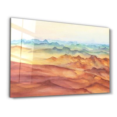 Other wall decoration - The Colorful Watercolor | Glass Wall Art - ARTDESIGNA