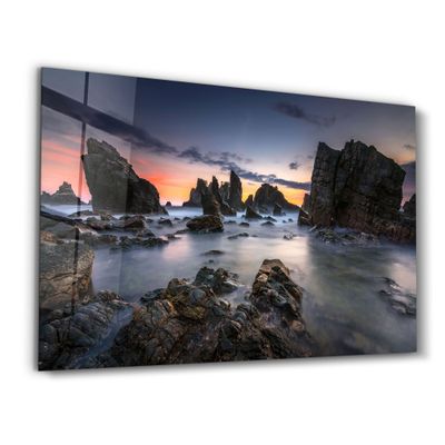 Other wall decoration - Foggy Island | Glass Wall Art - ARTDESIGNA