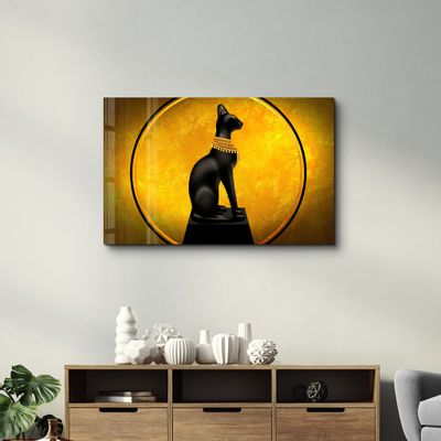 Other wall decoration - An Egyptian Cat | Glass Wall Art - ARTDESIGNA