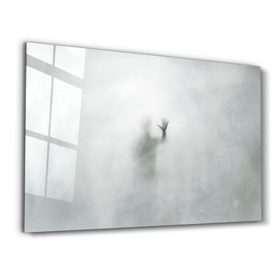 Other wall decoration - The Ghost Face In The Fog | Glass Wall Art - ARTDESIGNA
