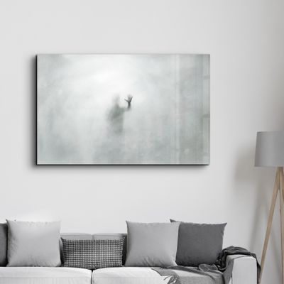 Autres décorations murales - The Ghost Face In The Fog | Glass Wall Art - ARTDESIGNA