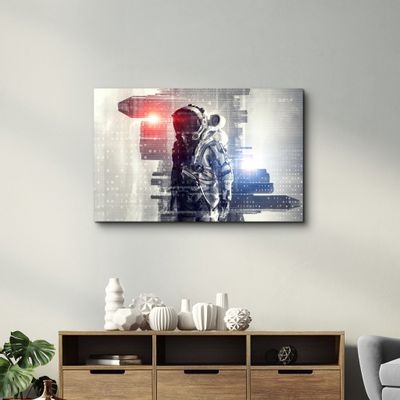 Autres décorations murales - Codes Of Astronaut | Glass Wall Art - ARTDESIGNA