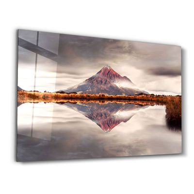 Other wall decoration - The Extinct Volcano | Glass Wall Art - ARTDESIGNA