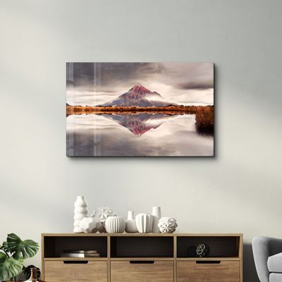 Autres décorations murales - The Extinct Volcano | Glass Wall Art - ARTDESIGNA