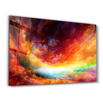 Autres décorations murales - Color Puff V2 | Glass Wall Art - ARTDESIGNA