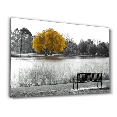 Other wall decoration - A Hope Inside The Black And White | Glass Wall Art - ARTDESIGNA