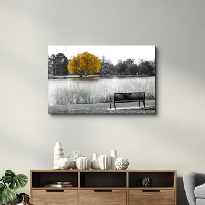 Autres décorations murales - A Hope Inside The Black And White | Glass Wall Art - ARTDESIGNA