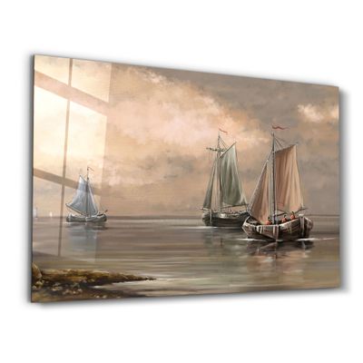 Other wall decoration - Marine Workers From Victor Hugo | Glass Wall Art - ARTDESIGNA