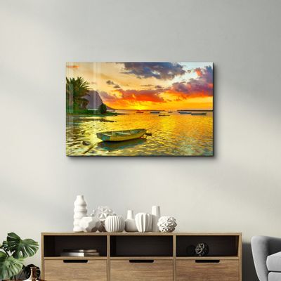 Autres décorations murales - Mauritius | Glass Wall Art - ARTDESIGNA