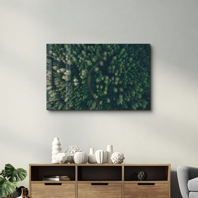 Autres décorations murales - Divided Forest | Glass Wall Art - ARTDESIGNA
