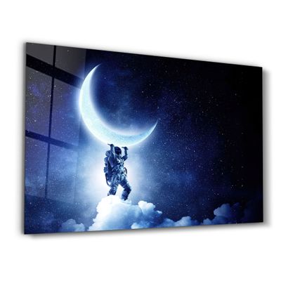 Autres décorations murales - Atlas Is In Modern Time | Glass Wall Art - ARTDESIGNA