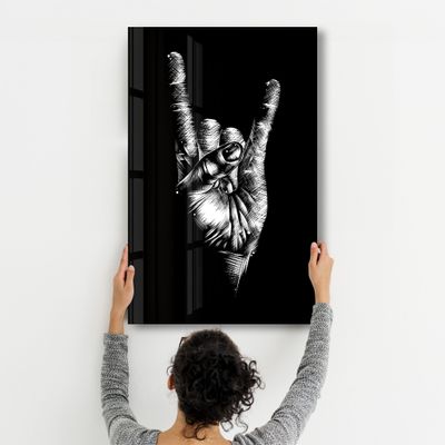 Autres décorations murales - Forever Rock N Roll | Glass Wall Art - ARTDESIGNA