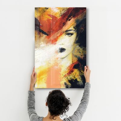 Other wall decoration - Disappearing Woman Face | Glass Wall Art - ARTDESIGNA