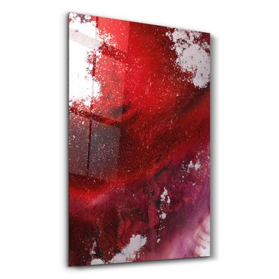 Other wall decoration - Bird's Eye In Red | Glass Wall Art - ARTDESIGNA