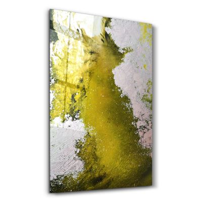 Autres décorations murales - Bird's Eye In Yellow | Glass Wall Art - ARTDESIGNA