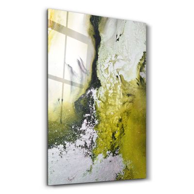 Other wall decoration - Bird's Eye In Yellow V2 | Glass Wall Art - ARTDESIGNA
