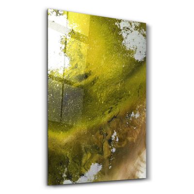 Other wall decoration - Bird's Eye In Yellow V3 | Glass Wall Art - ARTDESIGNA