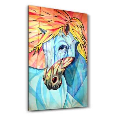 Other wall decoration - Cool Horse | Glass Wall Art - ARTDESIGNA