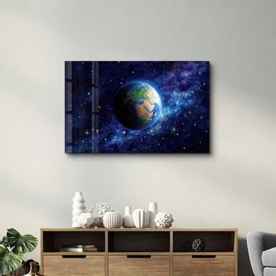 Other wall decoration - Earth In Space | Glass Wall Art - ARTDESIGNA
