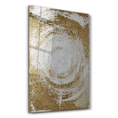 Other wall decoration - Gold Circle V1 | Glass Wall Art - ARTDESIGNA