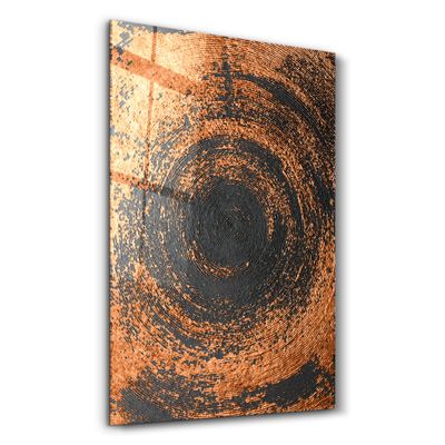 Other wall decoration - Gold Circle V2 | Glass Wall Art - ARTDESIGNA