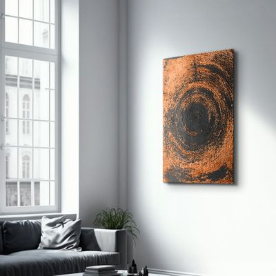 Autres décorations murales - Gold Circle V2 | Glass Wall Art - ARTDESIGNA